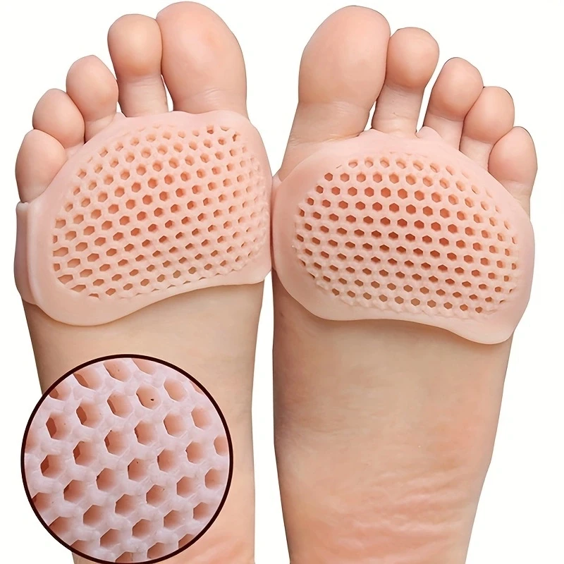 2PCS ซิลิโคนเจล Insoles Toe Separator Thumb Valgus Orthopedic Foot Protector Bunion Adjuster Hallux Guard Feet Care เบาะ