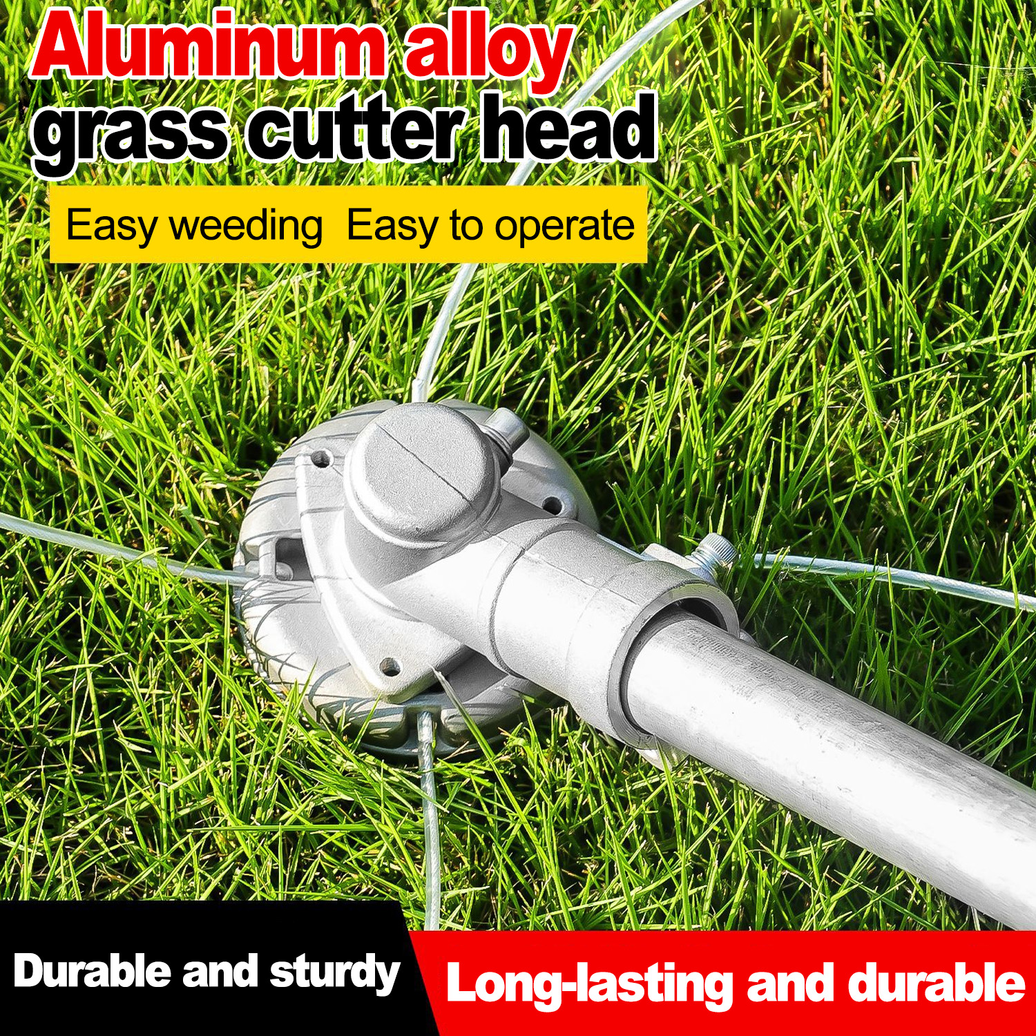 Universele aluminium grasmaaierkop en vervangend nylon staal voor grasmaaier grasmaaier onkruidkopaccessoires