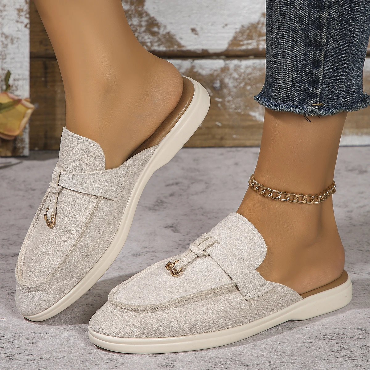2024 Nieuwe Dames Sneakers Platte Casual Schoenen Instapper Dames Loafers Plus Maat 42 Gevulkaniseerde Schoenen Wandelschoenen Sneaker Vrouwen Slippers