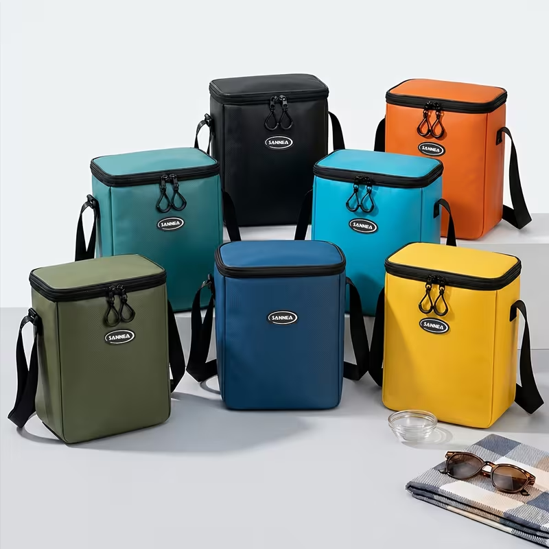 Bolsa Térmica Portátil de 1.85 Galões, Reforçada e Isolada, Grande Capacidade, para Piquenique, Almoço, Trabalho, com Alça de Ombro Transversal