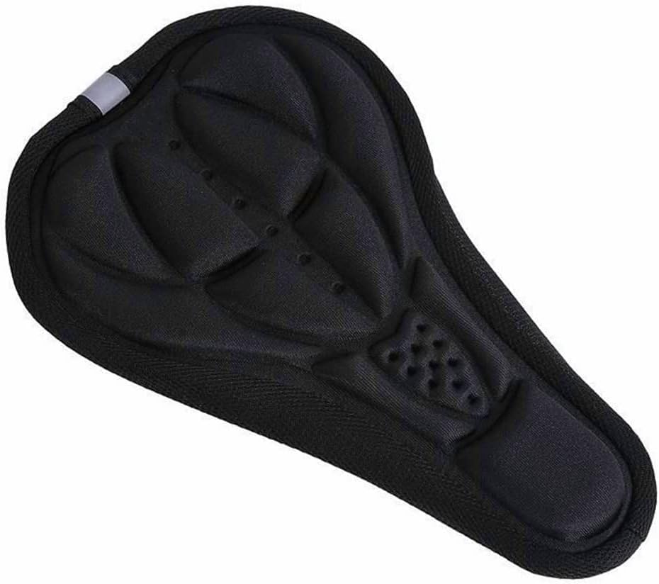 Economy Fahrrad Gel Pad Fahrrad Radfahren Sitz Sattelbezug 3D Weiches Kissen Schwarz