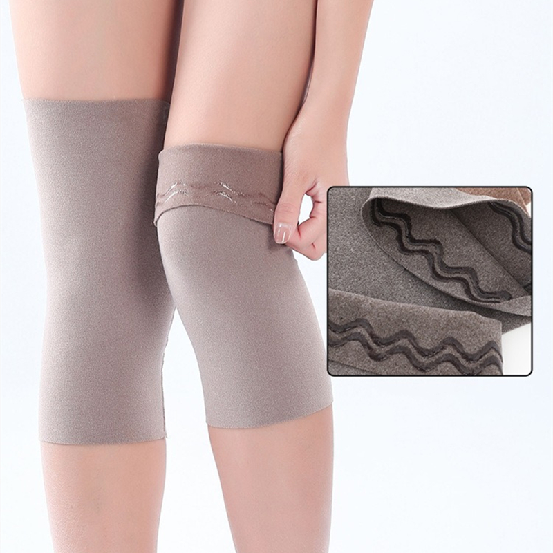 Rodillera con forro polar Otoño/Invierno Protección cálida contra el frío Ideal para personas de mediana edad y mayores Calor de las articulaciones de la rodilla