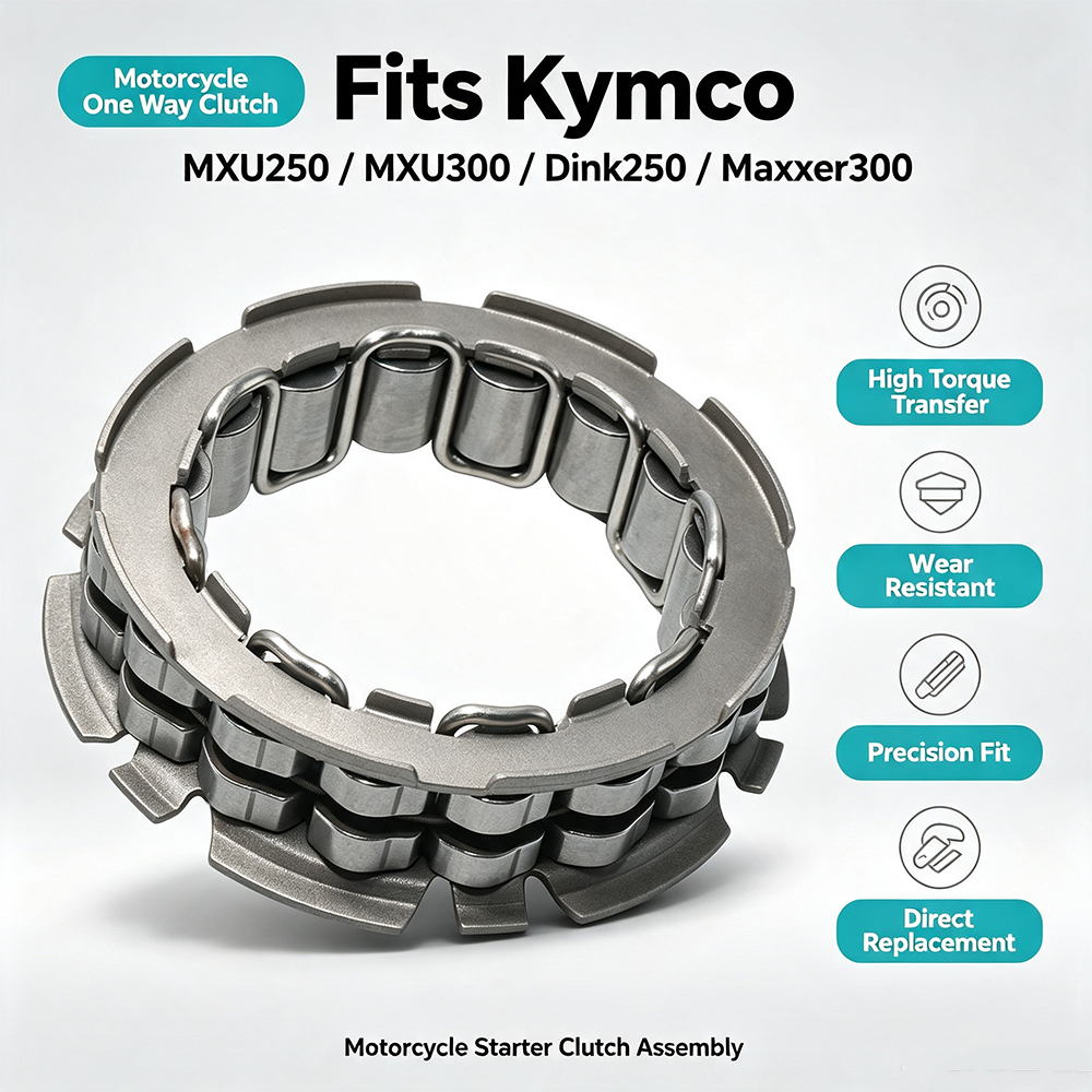 Motorcycle Parts Starter Motor One Way Clutch For Kymco MXU 250 300 MXU300 Maxxer 300 Dink 250 Parts Dink250 MXU200 Accessories