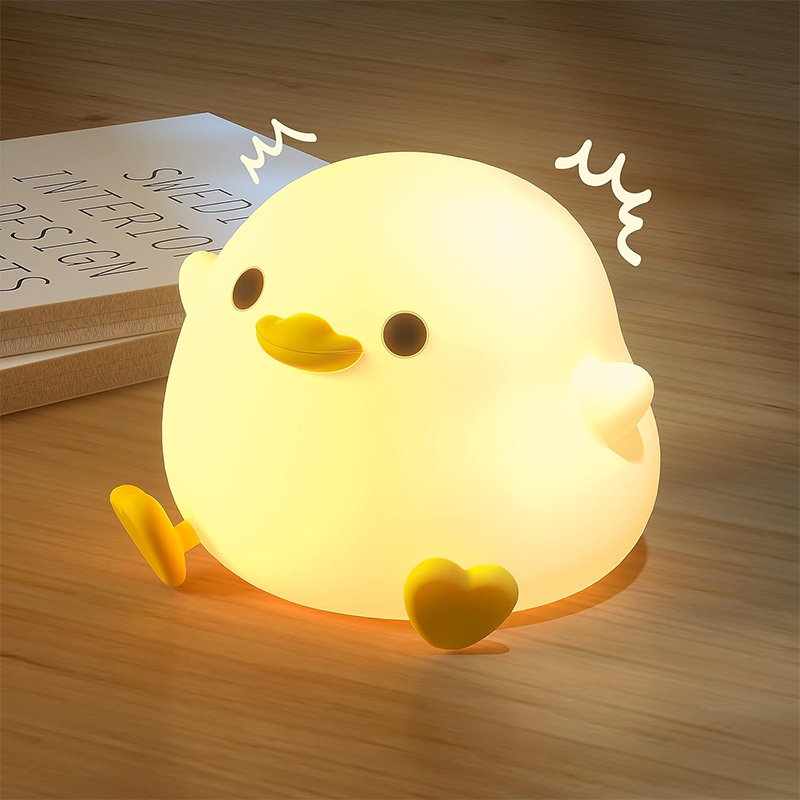 Dodo Ente Nachtlicht, süße Enten lampe, wiederauf lad bares dimm bares Nachtlicht, Silikon LED Nachttisch lampe Kinderzimmer berührungs empfindlich