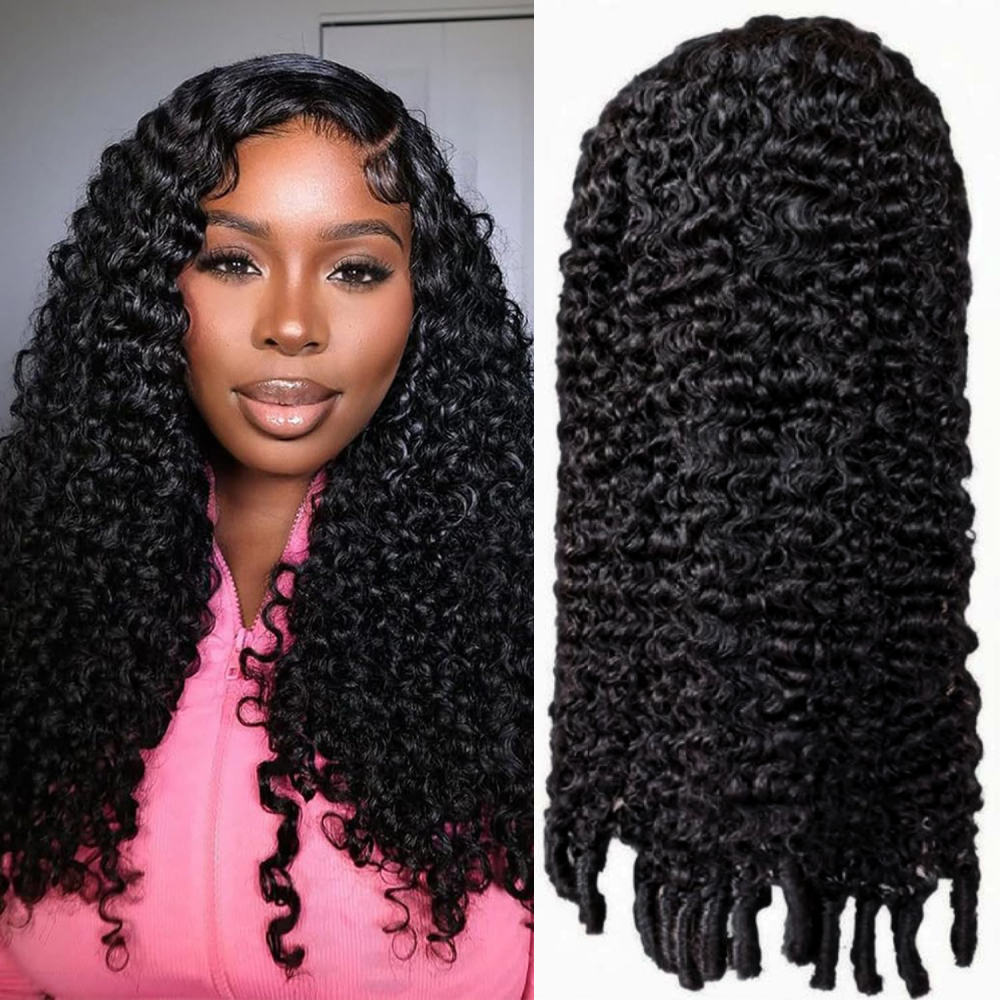 Peruca Cacheada Birmanesa 12A de 18-46 Polegadas, Cor Natural, Peruca Frontal HD Transparente 13x4 13x6 com Renda, Cabelo Remy, Densidade 200%, Cabelo Humano