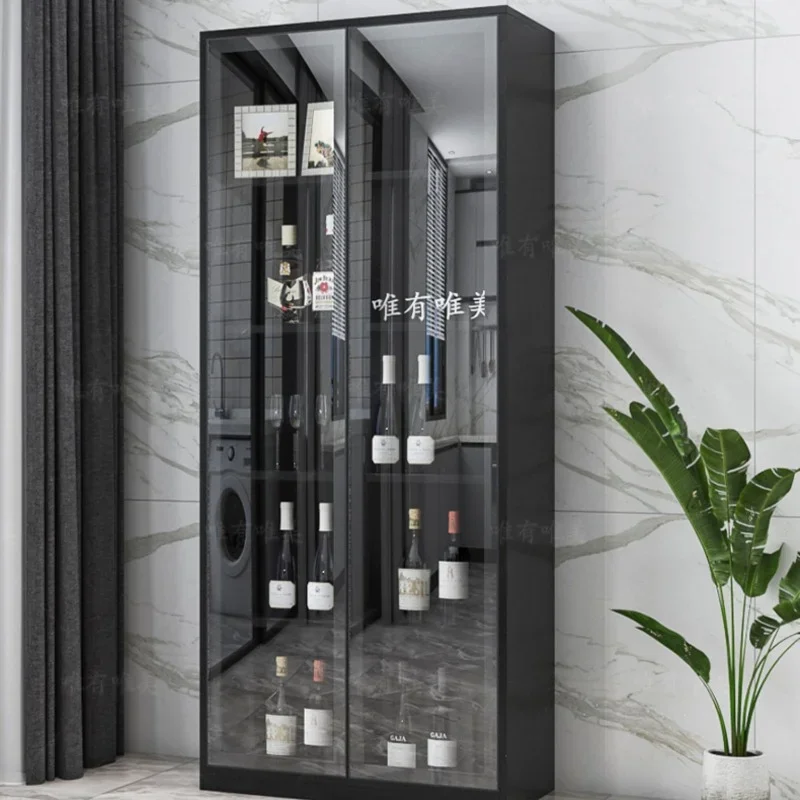 * & para sala de estar barra de armazenamento estante exibição de vidro armários de vinho parede cozinha canto videos de madeira armários de vinho móveis