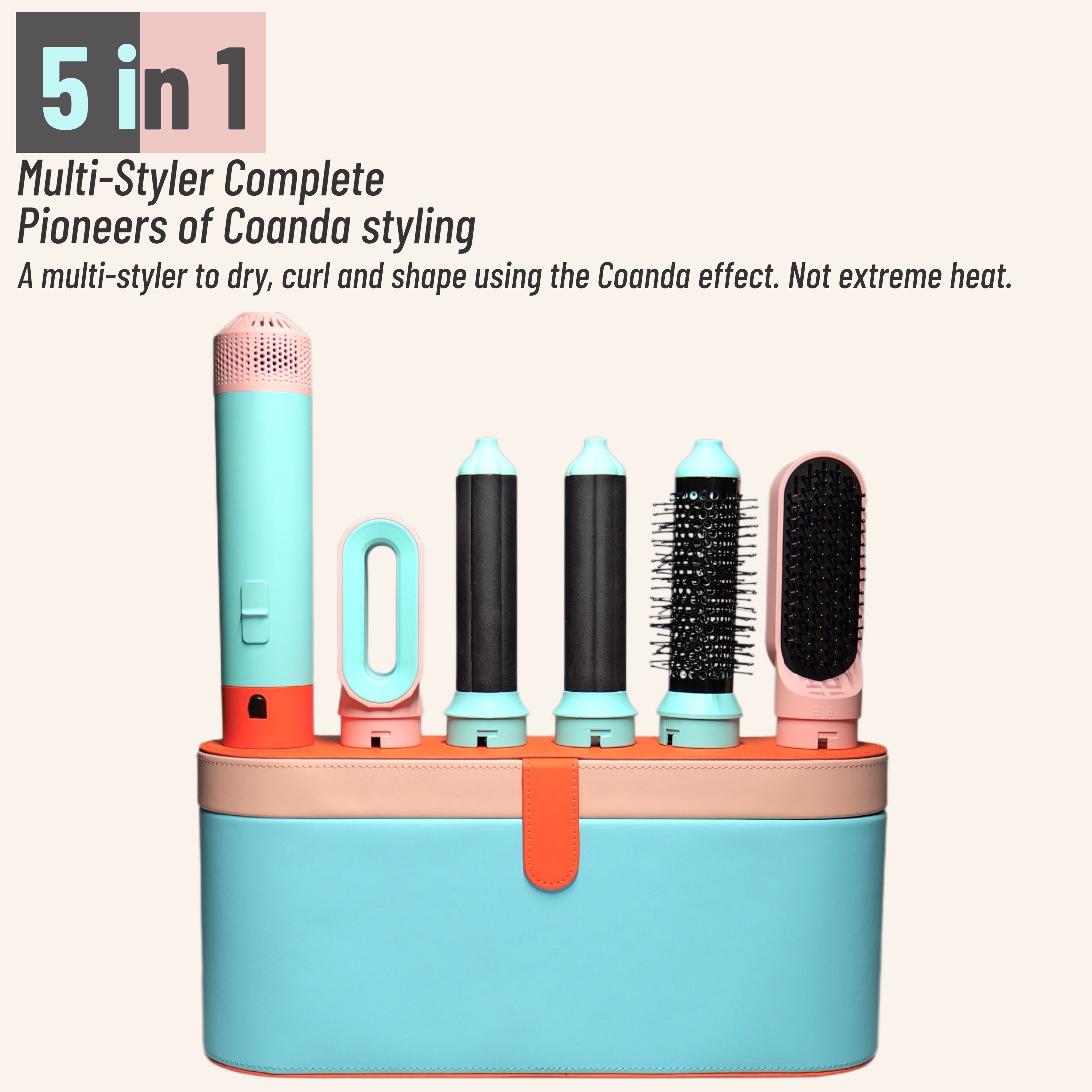 5 In 1 Multi Styler ออกแบบใหม่เครื่องเป่าผมสําหรับผม 5 in 1 hair styler พร้อม Curling Barrel Hot Air Brush จัดแต่งทรงผมเครื่องมือ MultiStyler