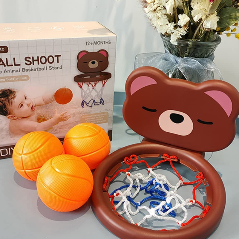 Ein Anzug mit Kinderspielzeug, Mini-süßer kleiner Bär, Basketball, Badezimmer, Badespielzeug, schießen Sie den Korb, Spiele im Pool