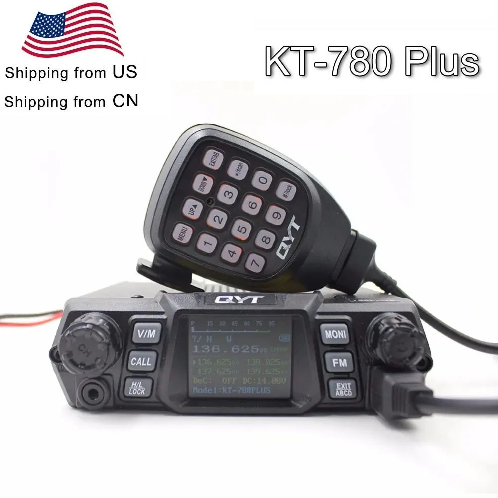 QYT Radio Di Động KT-780PLUS VHF 136-174MHz Hoặc UHF 400-480MHz 100W /75W bộ Đàm KT780PLUS Thu Phát