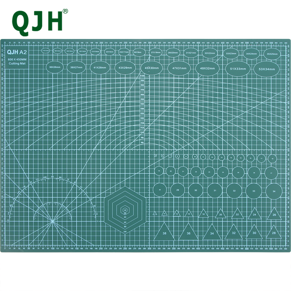 QJH 60*45 см A2 ПВХ разделочный коврик доска прочный самовосстанавливающийся DIY шитье студент искусство бумага Гравировка инструмент для кожевенного ремесла