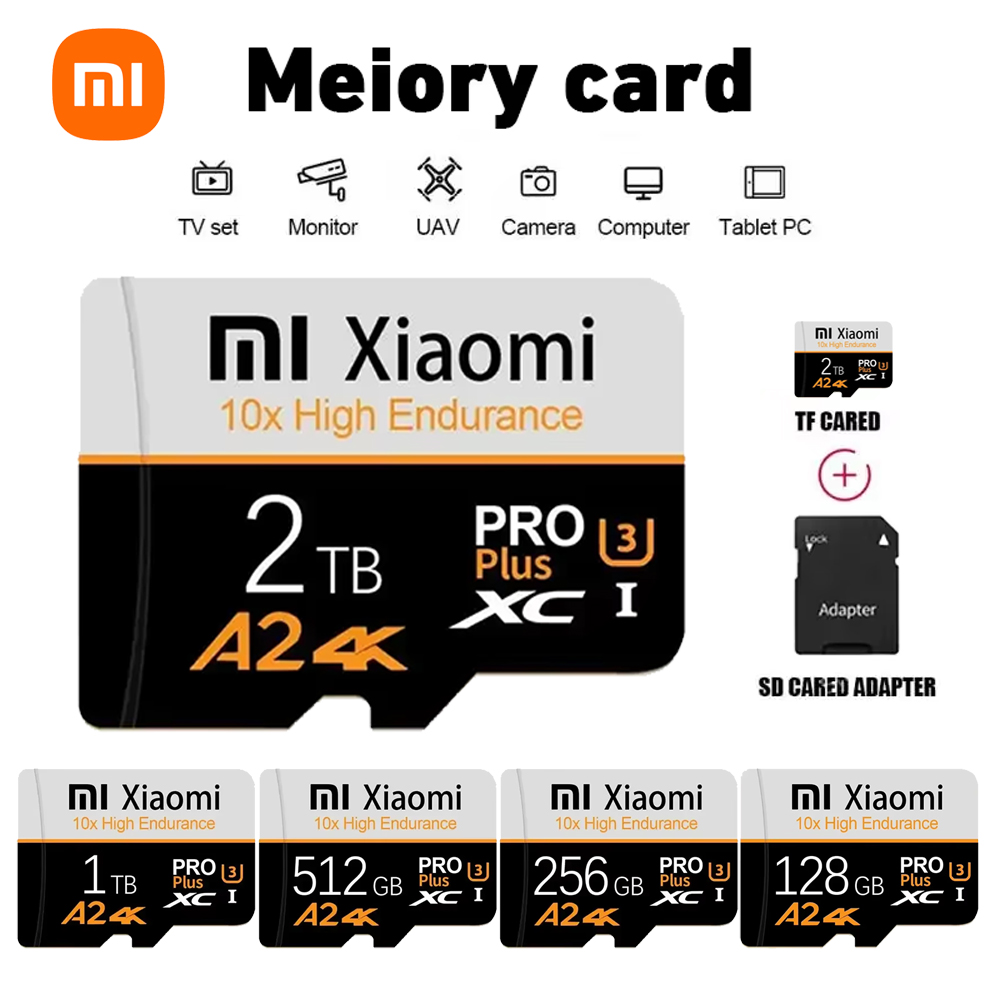 Tarjeta De Memoria Micro TF SD De capacidad Real Xiaomi, 512GB, 256GB, Cartao De Memoria De alta velocidad, 128GB para Nintendo Switch, teléfono y PC