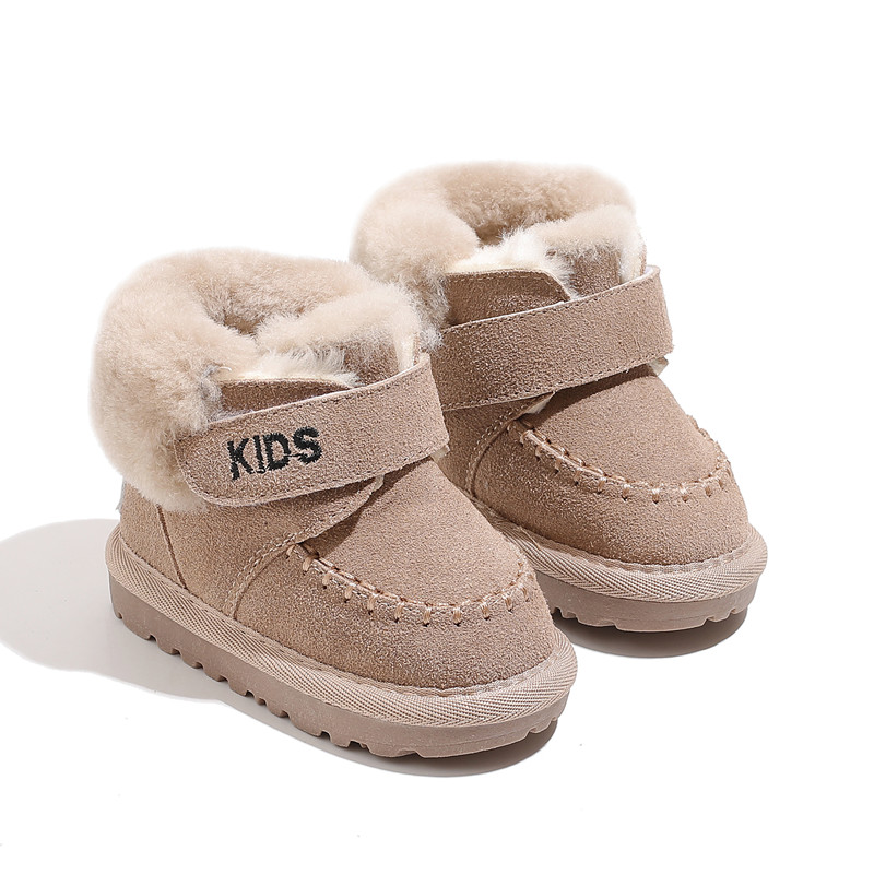 Baby Boys and Girls 'Soft Bottom Snow Boots, Warm Cotton Sneakers, Toddler Shoes, Couro Unisex, Inverno, Novo, EU16-25, 2022