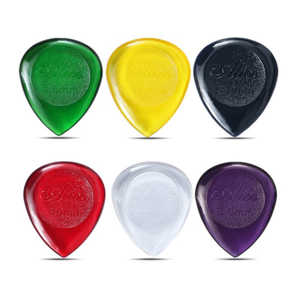 Alice Stubby-Escolhas de Guitarra ABS, Plectrums, Acessórios Grandes, Espessura Grande, 1mm, 2mm, 3mm, 6Pcs