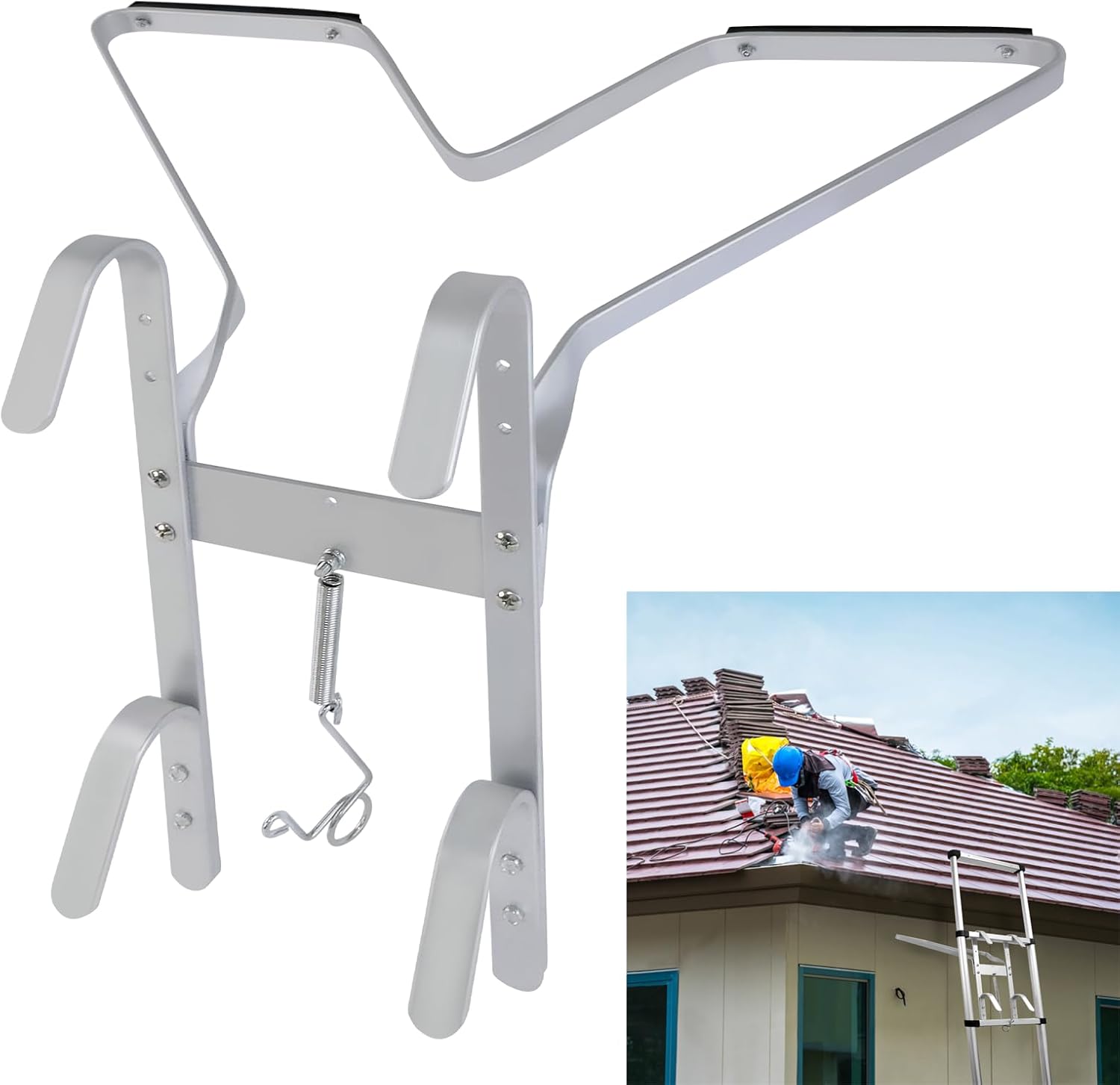 DayPlus 'V', 'I' Tipo Scala Stand Off, Scala sul tetto Scala dritta Scala combinata Scala Standoff Kit di accessori per scaletta