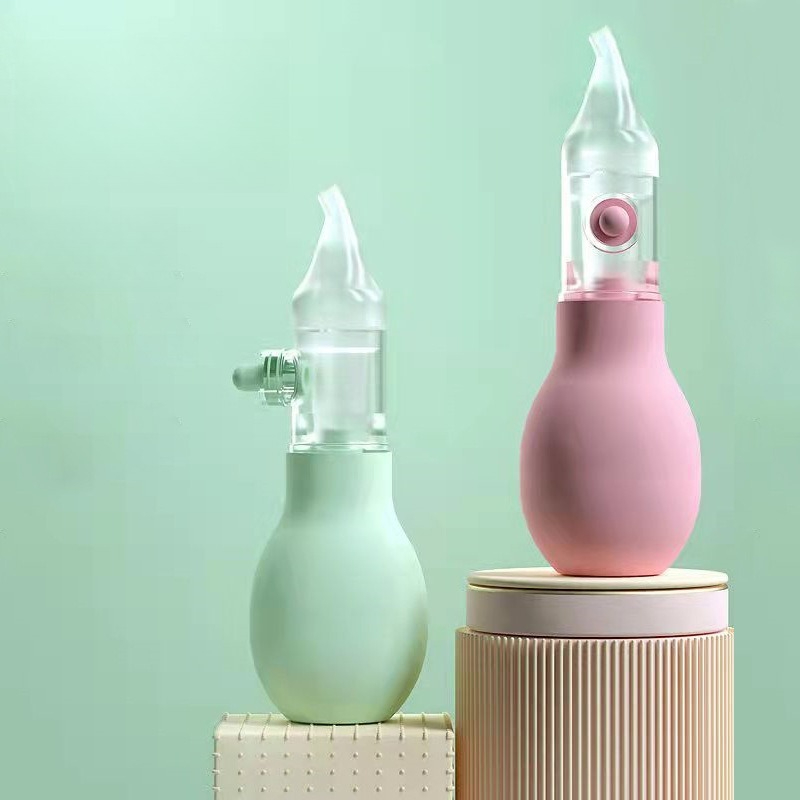 Aspirador Nasal de Silicone para Bebês, Bomba de Sucção, Limpador de Nariz para Crianças, Dispositivo Calmante para Limpeza Nasal, Ferramentas de Limpeza Nasal