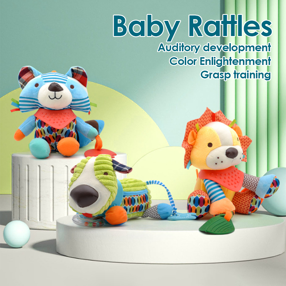 Jouets pour bébé, 1 pièce, poupées en peluche douce Kawaii, poussettes d'animaux, pendentif, jouets pour nouveau-nés, garçons et filles, cadeau d'anniversaire pour tout-petits
