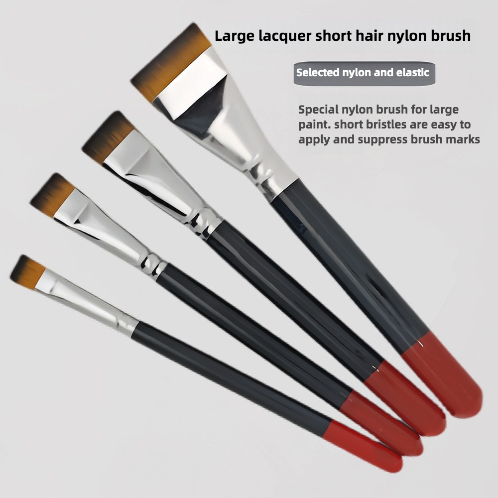 Lacquer art specific short haired nylon hair brush lacquerware large lacquer brush oil paint tools materials art small flat pen