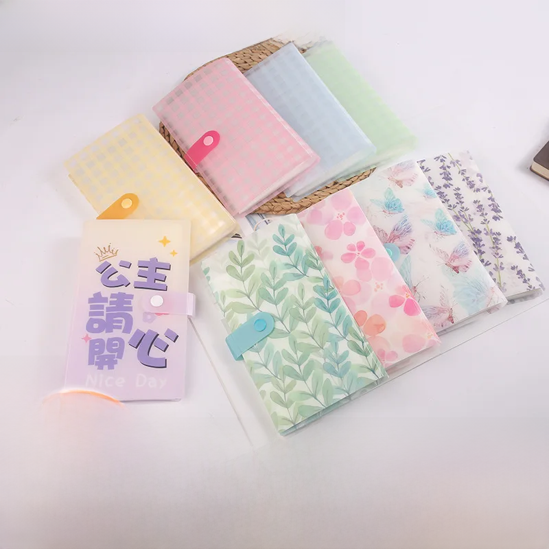 Business Card Album Korean Style Student Button Business Card Album Polaroid Photo Guka Book Photo Album Storage Album in Stock