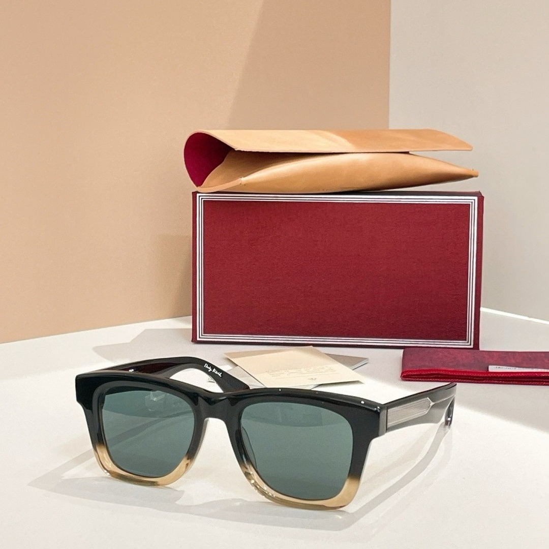 A SPACE ODYSSEY Übergroße Sonnenbrille, handgefertigter Acetat-Rahmen, UV400, Vintage-Luxus-Designer-Brille, Unisex, mit Etui