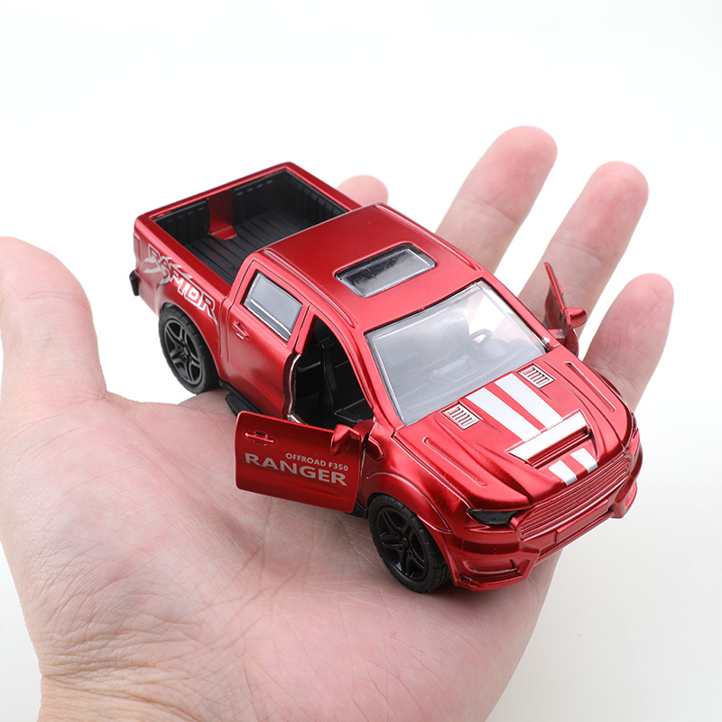 รถกระบะของเล่นแบบดึงหลัง รุ่น F150 อัลลอยด์ ขนาด 1:36 สีสวยงาม รถกระบะของเล่นแบบดึงหลัง อัลลอยด์ ของเล่นเด็ก