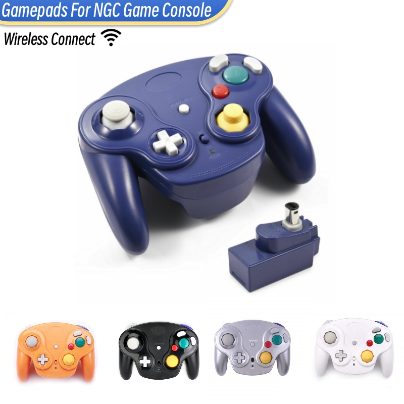 5 色ワイヤレスゲームパッドコントローラ NGC ゲームコンソール用 2.4 グラムアダプタゲームパッドジョイスティックゲームキューブビデオゲームコンソール用