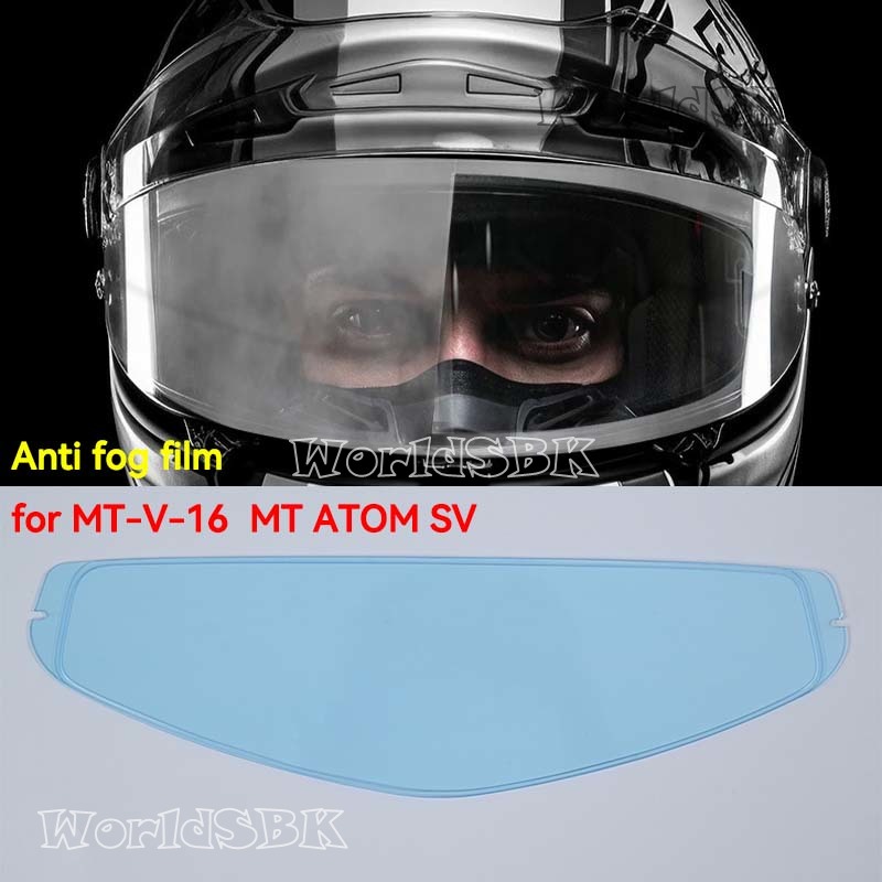 Anti fog film For MT-V-16 Helmet for MT ATOM SV Disposter Helmet Library Visor Lens