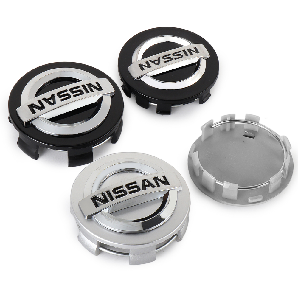 4 Uds. Tapas originales de centro de rueda de coche de 54/60mm, cubiertas de tapacubos para Nissan Nismo Tiida Teana GTR 350Z 370Z 240SX Juke Note Versa
