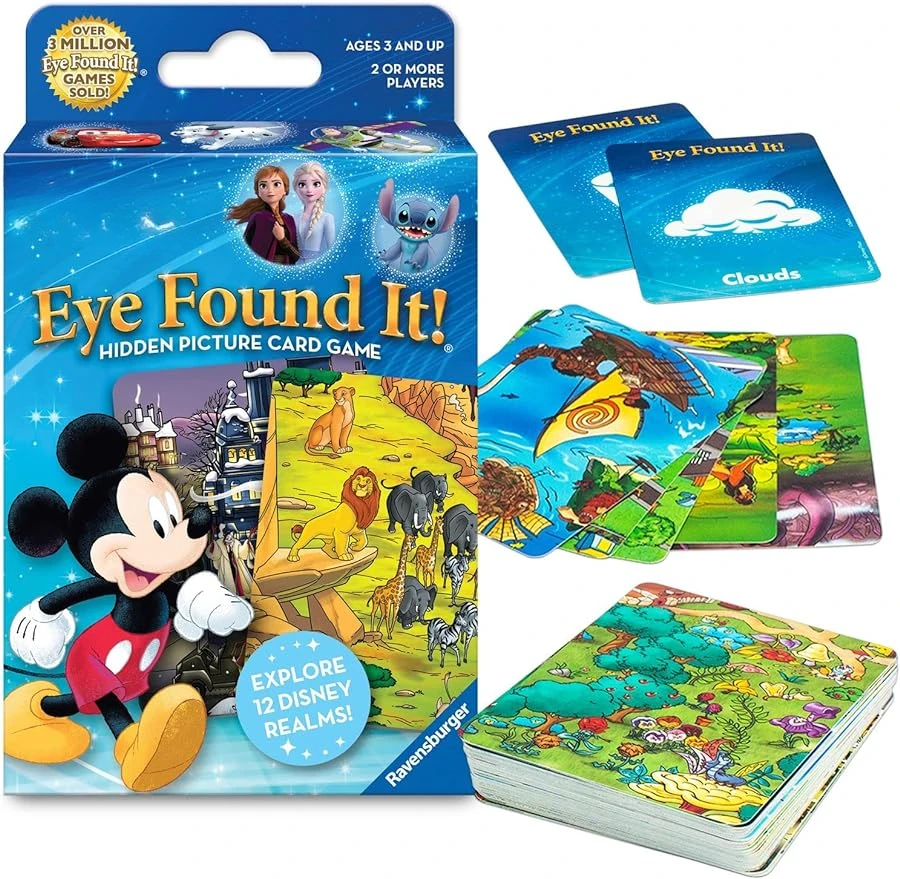 Ravensburg World of Disneys Eye Found It Meninos e Meninas 3 e Jogo de cartas sobre - Um divertido jogo de família