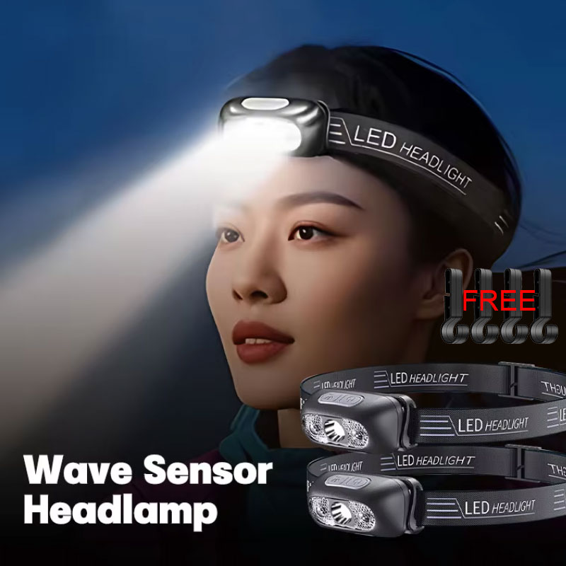 Mini Ultra-helle Sensor-Industrie-Stirnlampe USB-Aufladbare Kopflampe für Outdoor-Camping Angeln Notfall-Laterne