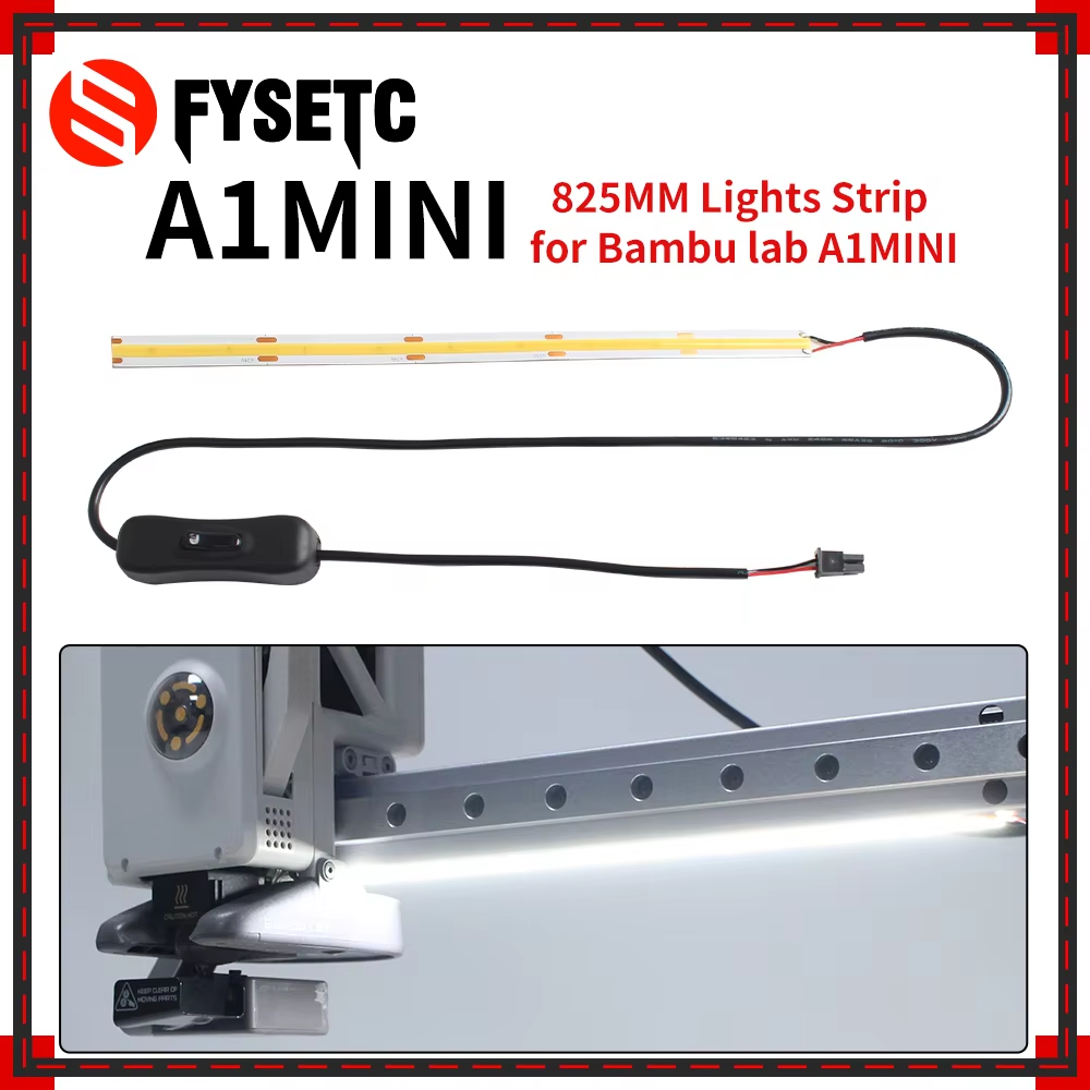 Bande lumineuse Led pour laboratoire Bambu A1/A1, mini lumière de remplissage Ra95 24V, Super brillante pour Bambulab A1/A1mini, pièces, accessoires d'imprimante 3D