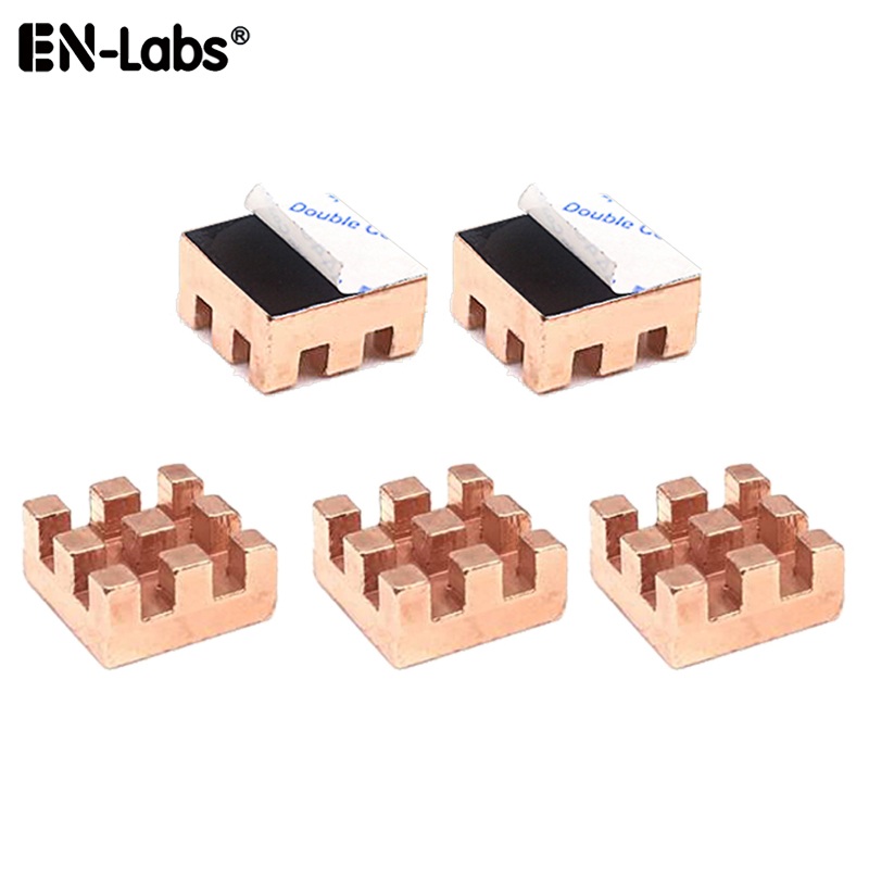 Kühlkörper aus reinem Kupfer, 10 x 10 mm, kleiner Kühlkörper-Chipsatz, IC-Kühler für Speicher, RAM, MOS mit 9448A, thermisches Klebeband – 5 Stück/Lot