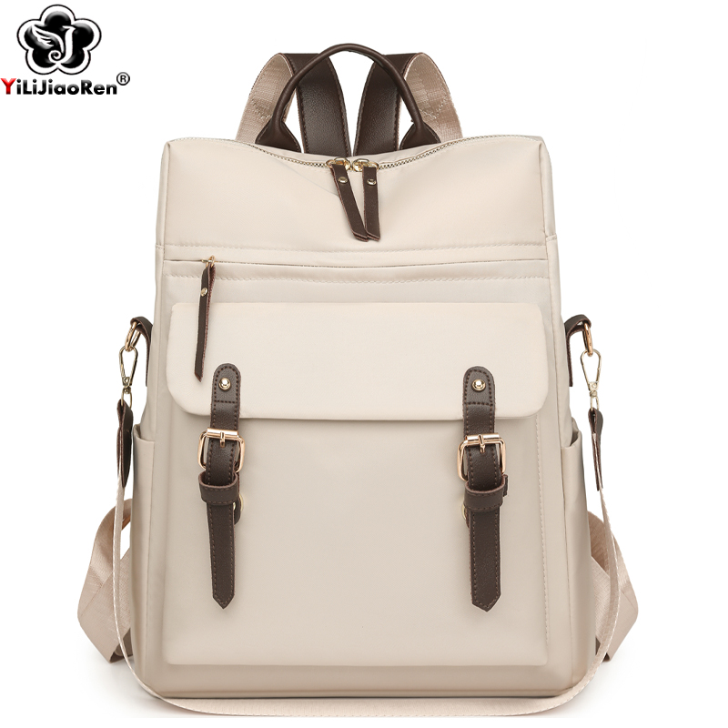 Moda mochila feminina bolsa de ombro alta qualidade à prova dwaterproof água náilon mochila grande capacidade para estudantes universitários