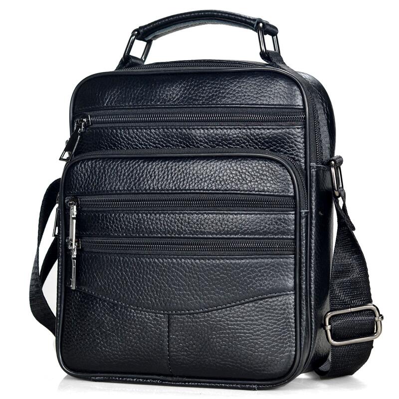 Männer Echtes Leder Handtaschen Männlichen Hohe Qualität Rindsleder Messenger Taschen männer Ipad Business Tasche Mittleren Größe Aktentasche Tote