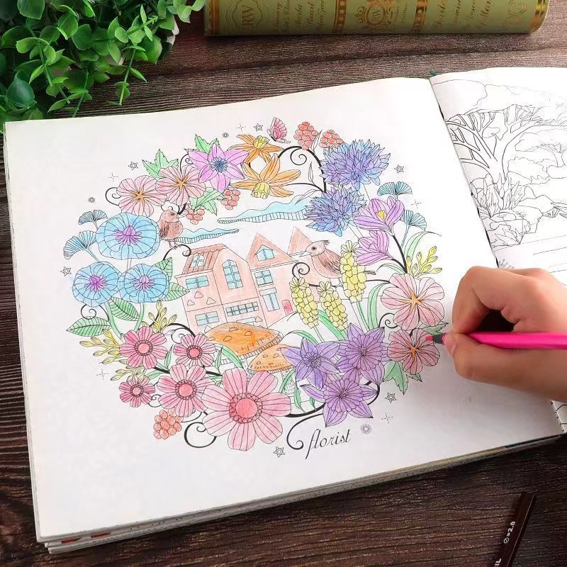 3 livros diferentes jardim secreto livro para colorir para adultos crianças aprendizagem pintura graffiti arte desenho livro papelaria presentes