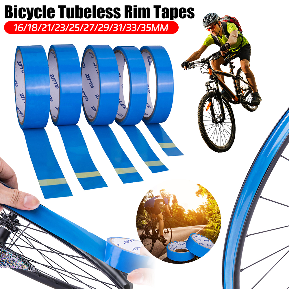 Taśmy do obręczy rowerowych bezdętkowych MTB Taśmy do obręczy rowerowych 10 metrów do 26 27,5 29 cali 700c Szerokość 16 18 21 23 25 27 29 31 33 35