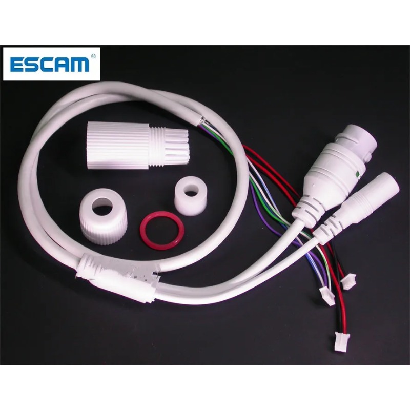 ESscreenshot-Câble LAN pour caméra IP CCTV, module de carte (RJ45 / DC) type standard sans fils 4/5/7/8, 1x statut LED