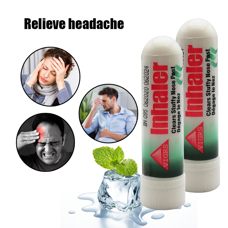Mũi Inhalador Giảm Đau Đầu Nghẹt Mũi Carsickness Buồn Ngủ Mosqulito Hites Mũi Hít Làm Mới Bạc Hà Mũi Inhalador