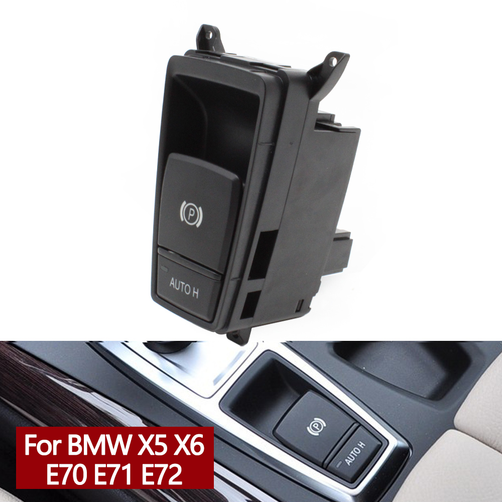 รถอิเล็กทรอนิกส์มือเบรคอัตโนมัติสวิทช์ที่จอดรถสำหรับ BMW X5 X6 E70 E71 E72 61319148508