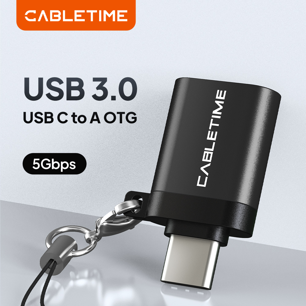 Adaptateur OTG Type C CABLETIME vers USB3.0 A, convertisseur de synchronisation de données et de charge pour téléphone portable USB C Huawei Mate30 LG Oneplus 8T C367