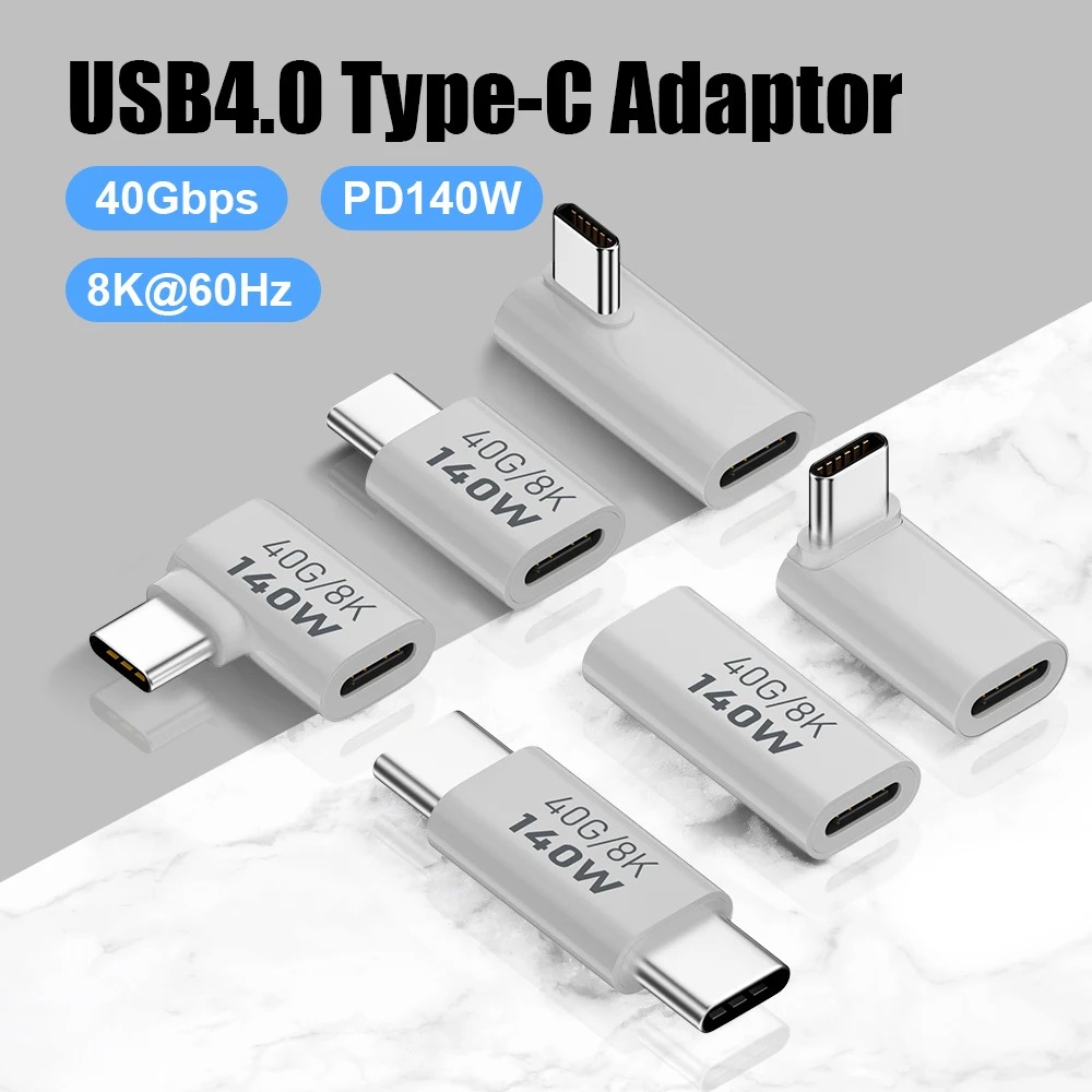 PD 140W Adapter USB typu C żeński na męski Konwerter PD 3.1 40Gbps Złącze synchronizacji danych 8K@60Hz Adapter USB C OTG do MacBooka Pro