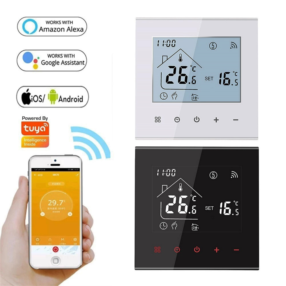 Termostato de suelo cálido MINCO HEAT M4A Tuya WiFi 3A 16A caldera de Gas/controlador de temperatura de calefacción de agua 1 ud.