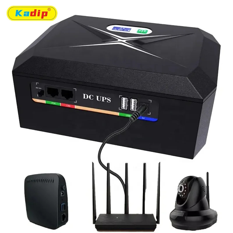 ミニ UPS wifi ルーター用 5V 12V 15V 24V 48V オプション 60W 100W 120W 48000mah 無停電電源装置