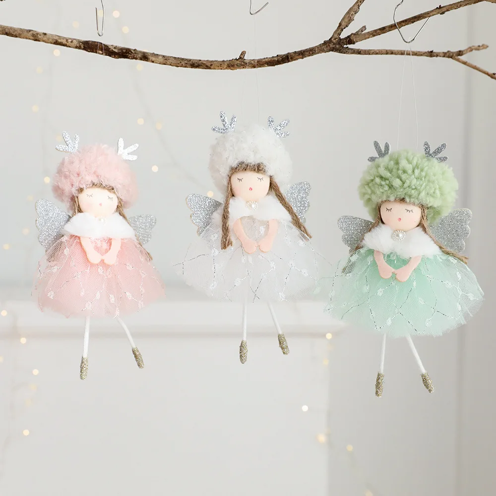 Christmas Angel Dolls Merry Christmas Tree Decoration for Home 2023 Cristmas Xmas Navidad Natal Noel Gifts Happy New Year 2024