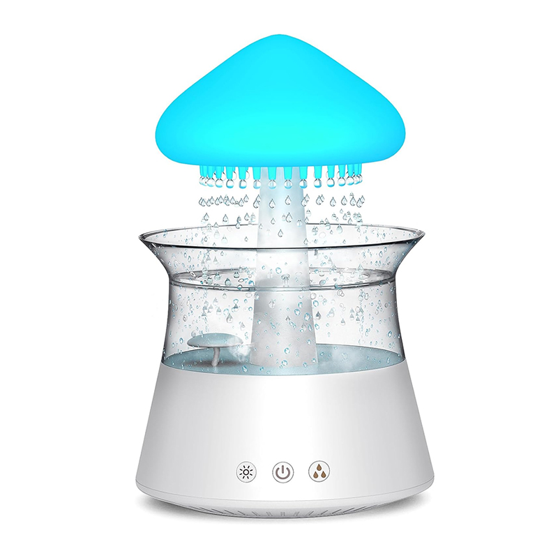 Rain Cloud Electric Air Humidifier 300ml Aroma Diffuser Zen ฝนหยดน้ําที่มีสีสัน Night Light Humidifier สําหรับของขวัญบ้าน