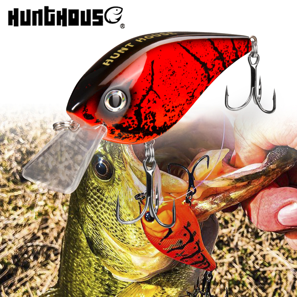 Hunthouse Squarebill Crankbait 65มม.16.5G ลอยเหยื่อตกปลา Crank เหยื่อ Hard Lures สำหรับ Bass Pike ตกปลาน้ำจืด LW902