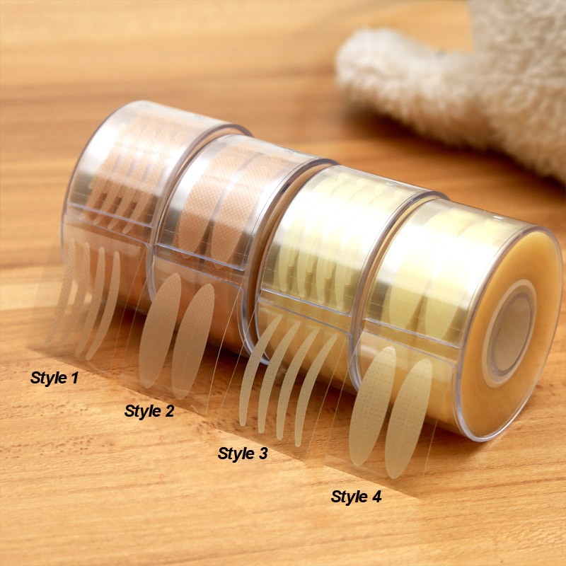 600 Uds tiras de elevación de ojos cinta de doble párpado raya de párpado gris claro ojos grandes Invisible doble pliegue pegatina de párpado herramientas de maquillaje