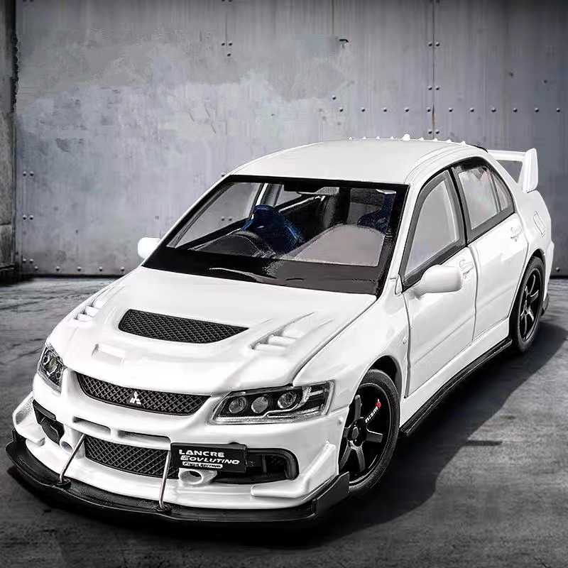 1:32 Mitsubishi Lancer Evolution EVO IX 9, модель спортивного автомобиля из сплава, литье под давлением, металлические гоночные машины, модель автомобиля, звуковой свет, подарки для детей