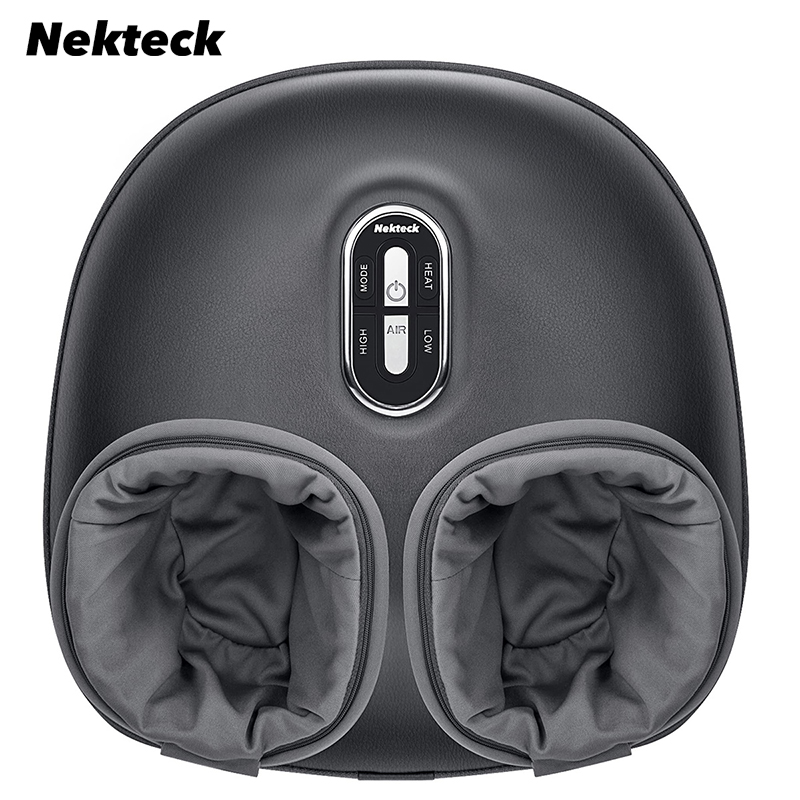 Nekteck Voetmassage Verwarmingstherapie Luchtcompressie Shiatsu Kneedroller Spierontspanning Elektrische voetmassagemachine
