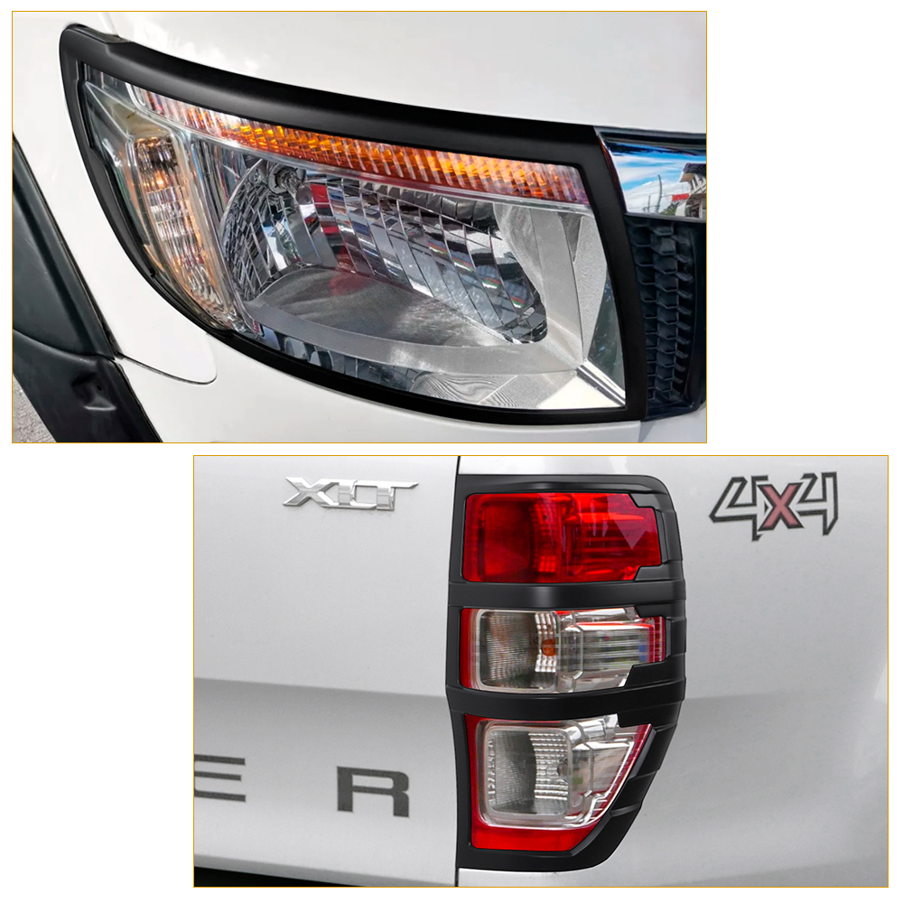 Auto-Accessoires Koplamp Achterlichten Cover Voor Ford Ranger T6 2012 2013 2014 Wildtrak Xl Xls Xlt Limited Car Styling