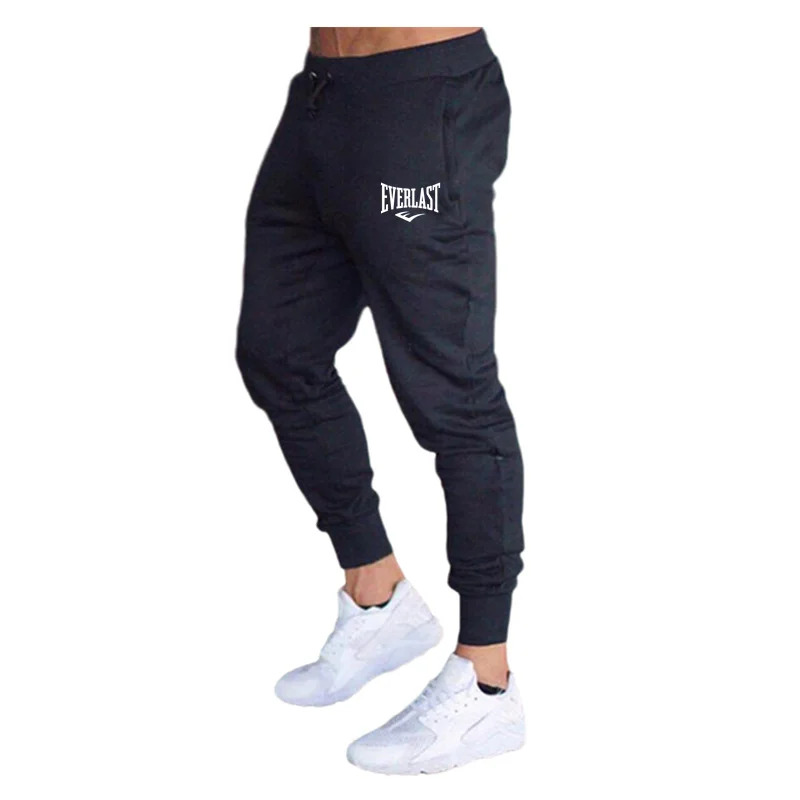 Новые брюки с принтом, осенние мужские/женские брюки для бега EVERLAST, спортивные штаны для бега, спортивные повседневные брюки, дышащие брюки для фитнеса и спортзала